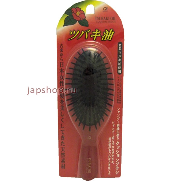 Уход за волосами, 106855 Tsubaki Oil Brushing Brush Щетка для ухода и восстановления поврежденных волос с маслом японской камелии