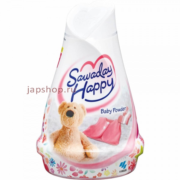 Освежители воздуха, 088210 Sawaday Happy Baby Powder Освежитель воздуха для комнаты, с нежным ароматом детской присыпки, 120 гр