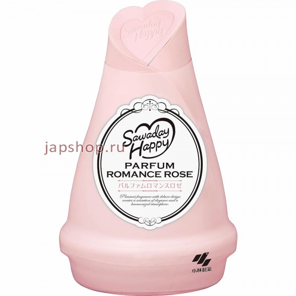 Освежители воздуха, 088296 Sawaday Happy Parfum Romance Rose Освежитель воздуха для комнаты, с романтическим ароматом розы и сладких фруктов, 120 гр