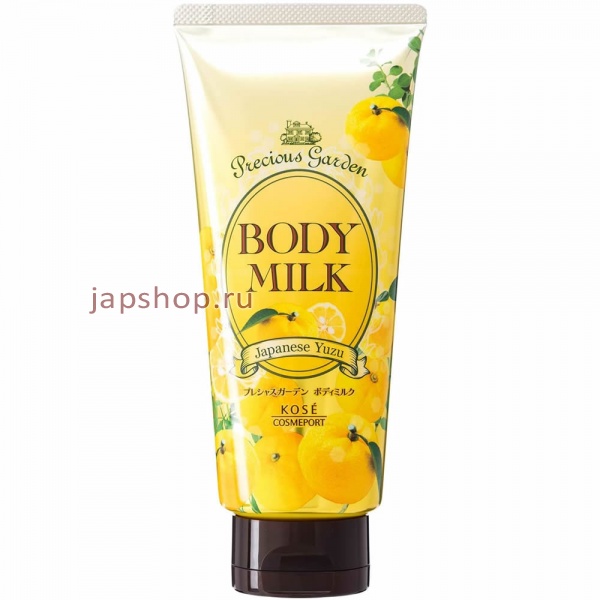 Уход за телом, 394627 Precious Garden Body Milk Japanese Yuzu Молочко для тела питательное и увлажняющее, на основе растительных масел, аромат юдзу, 200 гр