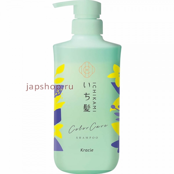 Шампуни, 722454 Ichikami Color Care Base Shampoo Шампунь для ухода за окрашенными волосами, аромат горной вишни и цветков лимона, 480 мл.