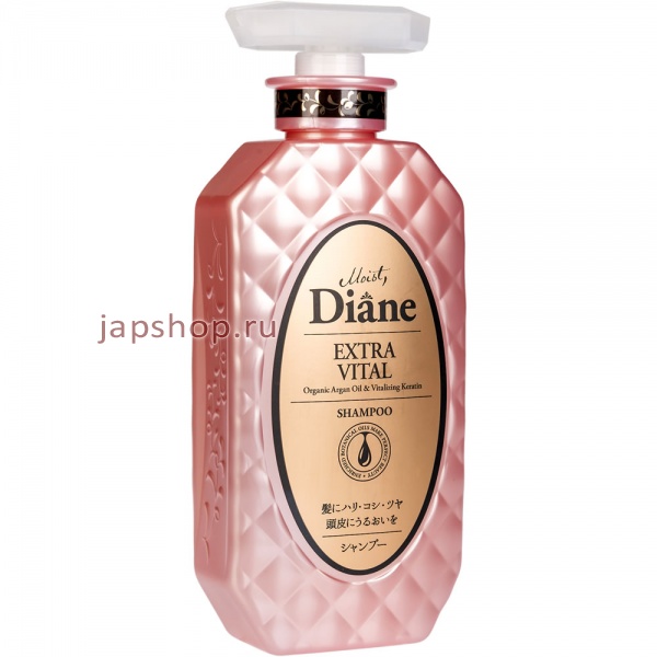 Шампуни, 224774 Moist Diane Perfect Beauty Шампунь с кератином и аргановым маслом, Уход за кожей головы, 450 мл