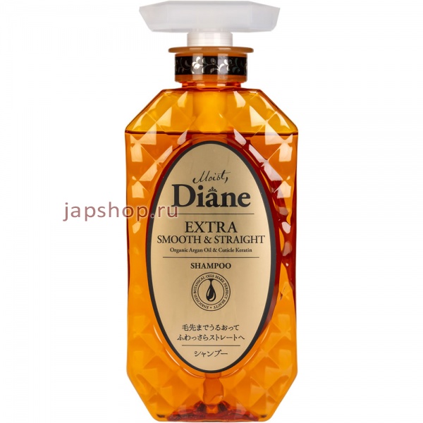 Шампуни, 224880 Moist Diane Perfect Beauty Шампунь с кератином и аргановым маслом, гладкость, 450 мл