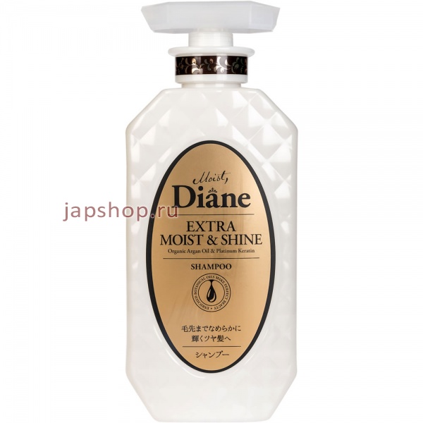 Шампуни, 224927 Moist Diane Perfect Beauty Шампунь с кератином и аргановым маслом, Увлажнение, 450 мл