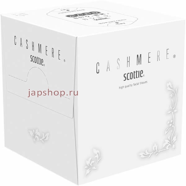 Бумажные полотенца и салфетки, 447007 Crecia Scottie Cashmere Бумажные двухслойные салфетки КАШЕМИР, 80 шт в упаковке