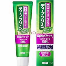 Зубные пасты, 278531 KAO Deep Clean Toothpaste Противовоспалительная и укрепляющая зубная паста, со вкусом зеленого чая и мяты, 100 гр