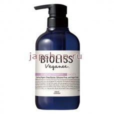 Шампуни, 398601 Bioliss Veganee Botanical Smooth Шампунь для волос разглаживающий, с натуральными маслами, с ароматом розы и черной смородины, 480 мл