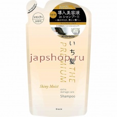 Шампуни, 722874 Ichikami The Premium Shiny Moist Shampoo Шампунь для волос, с глубоким ароматом цветущей вишни, сменная упаковка, 340 мл