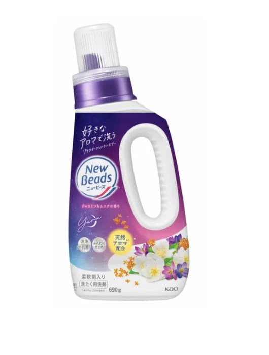 КAO New Beads Fragrance Гель для стирки с ароматом жасминового мускуса  690г 448026