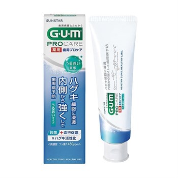 010765 SUNSTAR Gum ProCare Moisturizing Type Зубная паста для защиты дёсен и предотвращения заболеваний пародонта, с витаминами En и B6 и маслом авокадо, с освежающим вкусом мяты, 85г 010765 - фото 1063