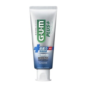 012639 SUNSTAR Gum Plus Refresh Mint Антибактериальная зубная паста для профилактики болезней десен, с освежающим вкусом мяты, 120г 012639 - фото 1064