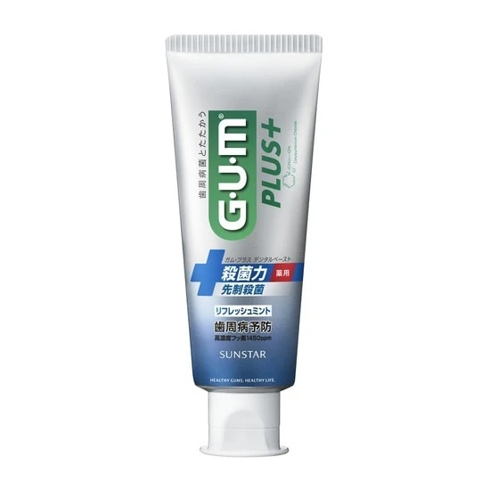 Sunstar Gum Plus Refresh Mint Антибактериальная зубная паста для профилактики болезней десен, с освежающим вкусом мяты, 120г 012639