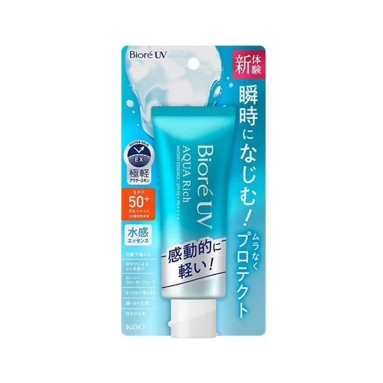 KAO Biore UV Aqua Rich Watery Essence Водостойкая солнцезащитная эссенция для лица и тела SPF50+ 70г 447647