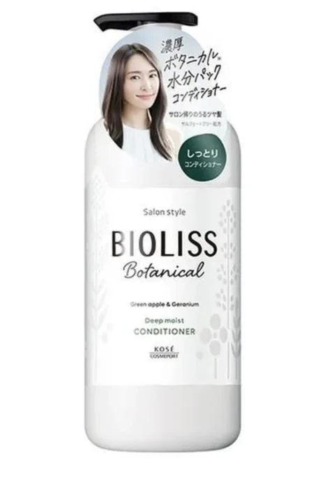 Kose Cosmeport Bioliss Botanical Conditioner Smooth & Sleek Кондиционер с маслами и экстрактами яблоко/герань 480мл 540666