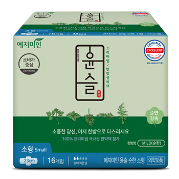 296331 WCH Гигиенические прокладки "Yejimiin Cotton Touch Mild Herb" премиум класса с натуральными экстрактами трав с крылышками / 23 см16 шт 296331 - фото 1125