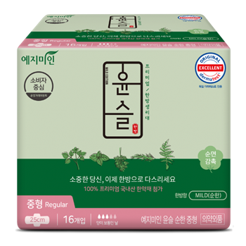 296324 WCH Гигиенические прокладки "Yejimiin Cotton Touch Mild Herb" премиум класса с  экстрактами трав с крылышками / 25 см 16 шт 296324 - фото 1126