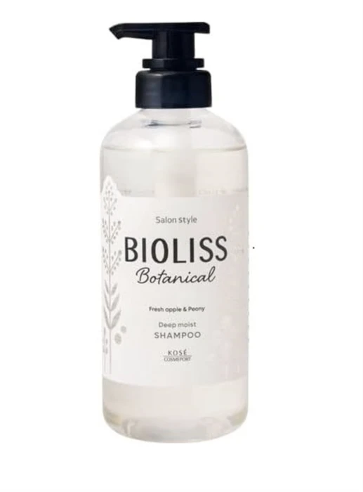 Kose Cosmeport Bioliss Botanical Shampoo Deep Moist Шампунь для волос с маслами и экстрактами яблоко/пион 480мл 540635