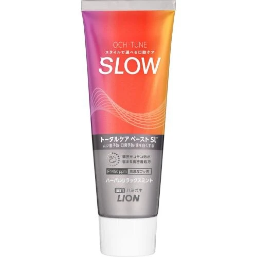 Lion Och-Tune Slow Лечебно-профилактическая зубная паста с  мятно-травяным вкусом 130г 362920