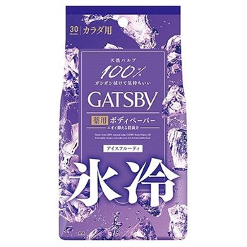 Mandom Gatsby Body Wipes Deodorant Ice-Type Мужской дезодорант-антиперспирант для всего тела салфетки с ментолом Ледяные фрукты 30 шт 112801