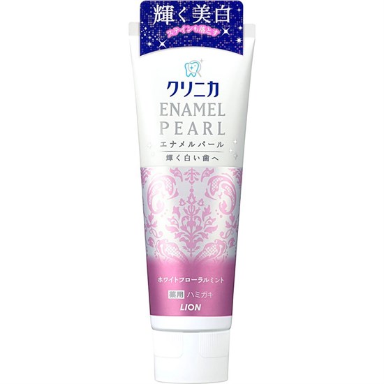 205753 LION Clinica Enamel Pearl Зубная паста паста отбеливающая со вкусом мяты, жасмина и французской груши 130 г 205753 - фото 1403