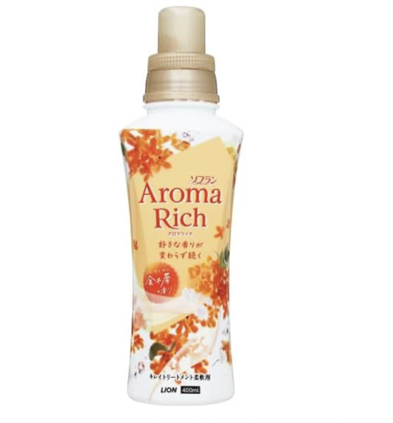 366942 LION Aroma Rich Osmanthus  Кондиционер для белья с ароматом Османтуса 400мл 366942 - фото 1407