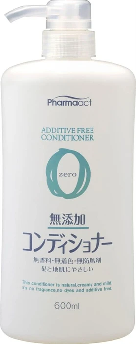 Kumano Yushi Pharmaact Additive-free Мягкий кондиционер для волос 600мл 007284