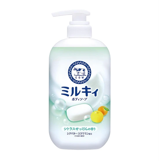 Cow Milky Body Soap Молочное увлажняющее жидкое мыло для тела с цитрусовым ароматом  500мл 011686
