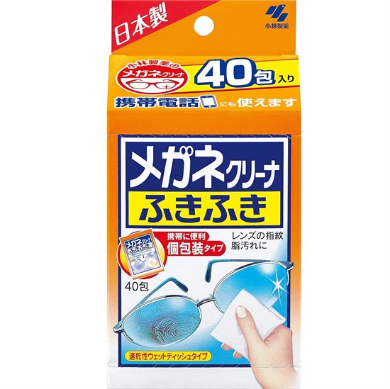 027820 KOB Megane Cleaner Влажные салфетки для очищения линз очков и экрана цифровой техники  40 шт 027820 - фото 1482