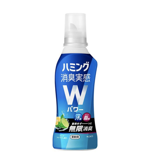 430878 KAO Humming Deodorant Soap W Power Кондиционер для белья дезодорирующий прохладный цитрус 510 мл 430878 - фото 1503