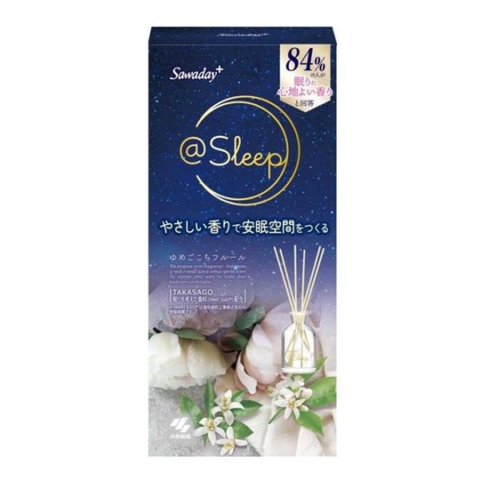 090695 KOB Kobayashi DREAMY FLEUR SLEEP Ароматический диффузор с палочками Белые цветы (стеклянный флакон + наполнитель + палочки) 70 мл 090695 - фото 1527