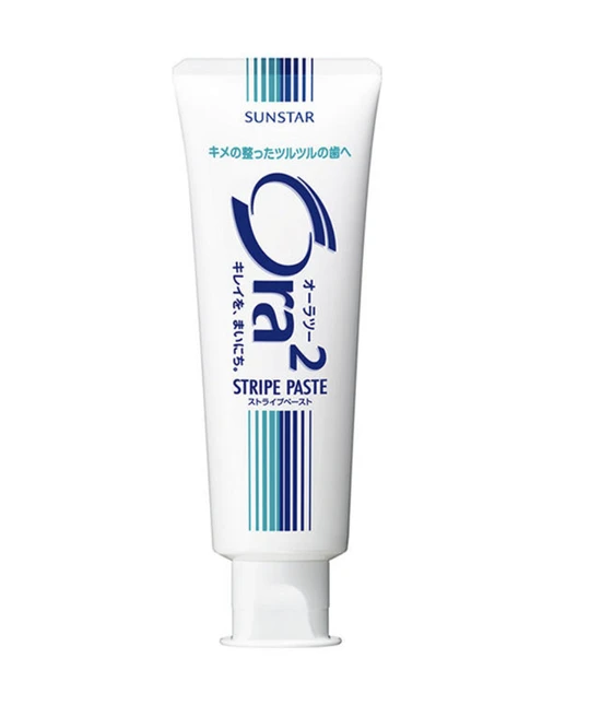 009356 SUNSTAR Ora2 Stripe Paste Зубная паста для удаления налета и профилактики кариеса со вкусом мяты, 140г 009356
