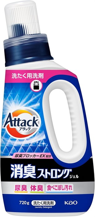 449757 KAO Attack Deodorizing Strong Жидкое средство для стирки против стойких неприятных запахов усиленный аромат720 г 449757 - фото 1535