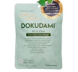 879055 MDSKIN LABO Dokudami Premium Care Тканевая маска для лица с хауттюйнией, коллагеном, гиалуроновой кислотой, токофенолом, аллатоином, керамидами 10шт 879055 - фото 1539