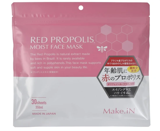 130672 EVLISS Make.iN Red Propolis Moist Face Mask Увлажняющая маска для лица с красным прополисом 30шт 130672