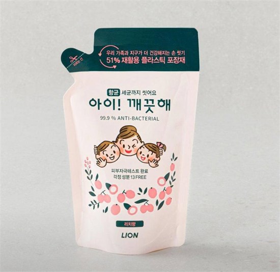 631156 Lion (Korea) Foaming Hand Soap Мыло-пенка для рук сочный личи м/у 200 мл 631156