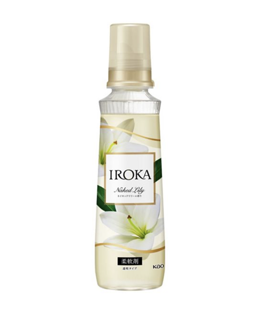 KAO IROKA Парфюмированный кондиционер для белья  с ароматом белой лилии и мускуса 540 мл 437327