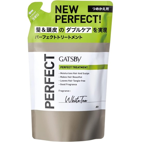 118810 Mandom Gatsby Perfect Treatment Мужской бальзам для волос аромат белого чая  м/у 300 г 118810