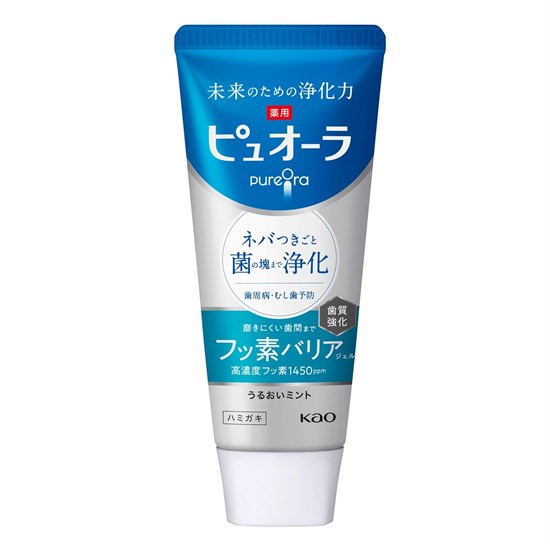 429902 KAO PureOra Гелевая зубная паста комплексного действия охлаждающая мята 115 г 429902