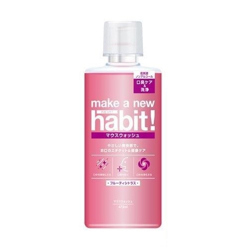 NS FaFa Make A New Habit Ополаскиватель для полости рта с ксилитом с фруктово-цитрусовым вкусом без спирта 473 мл 122885