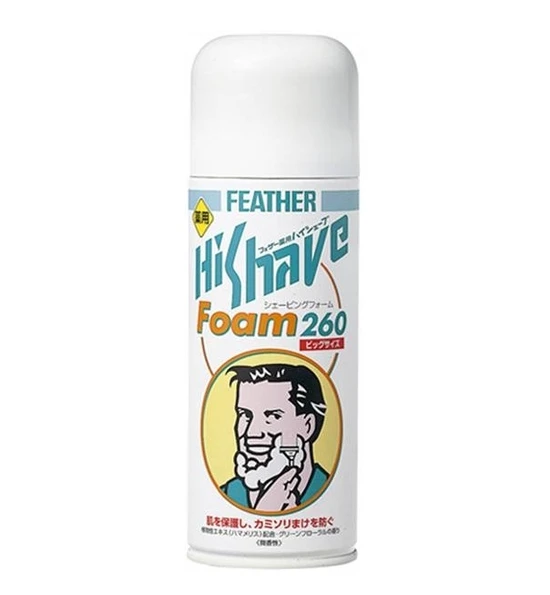 FEATHER  HiShave Пена для бритья с экстрактом гамамелиса с лечебным эффектом 260 гр 833064