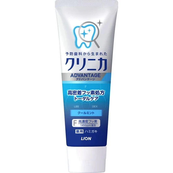 241430 LION Clinica Advantage Зубная паста комплексного действия  со вкусом охлаждающей мяты 130 г 241430