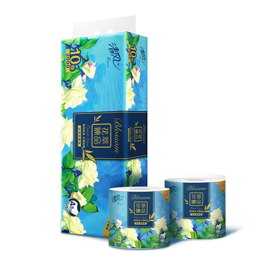 475047 GH Breeze Blossom Премиальная особомягкая туалетная бумага (четырёхслойная, с гладкой поверхностью) 30 м х 10 рулонов 475047