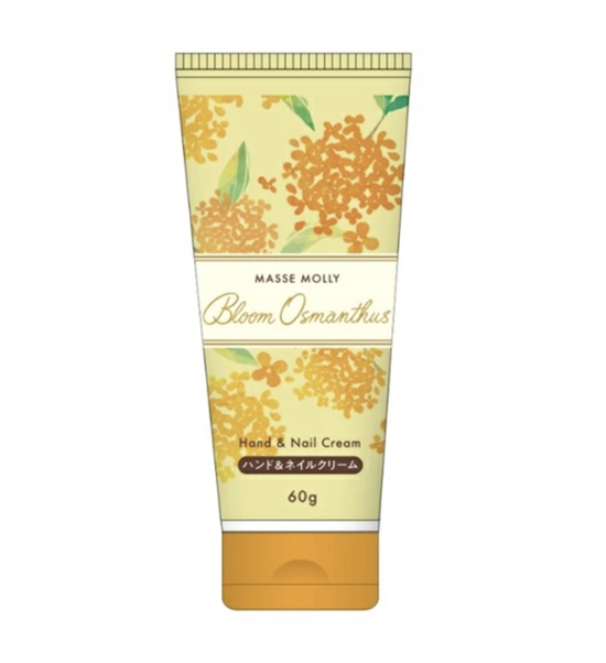 833687 KUMANO YUSHI Masse Molly Bloom Osmanthus Крем для рук с ниацинамидом и ароматом османтуса туба 60г 833687