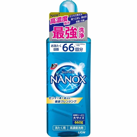 Lion Top Super Nanox Гель для стирки и удаления стойких загрязнений 660г 306429