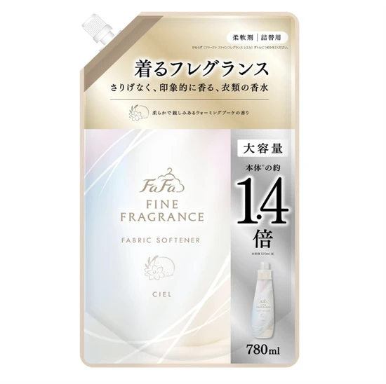 672847 NISSAN FAFA Fine Fragrance Ciel Кондиционер для белья с ароматом лимона, сирени и фрезии м/у 780мл 672847