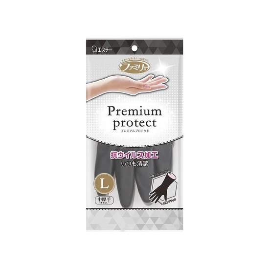 ST Family Premium Protect Перчатки виниловые для бытовых и хозяйственных нужд размер L 760978