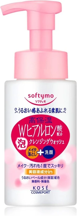 Kose Cosmeport Softymo Cleansing Foam Hyaluronic Acid Пенка для умывания и снятия макияжа, с гиалуроновой кислотой, 200мл. 1/36 319583