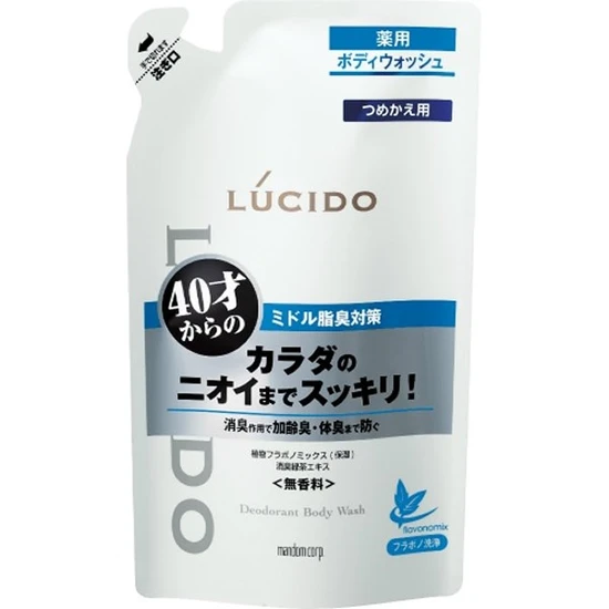 Lucido Deodorant Body Wash Жидкое мыло для мужчин после 40 лет с ментолом м/у 380мл 437270