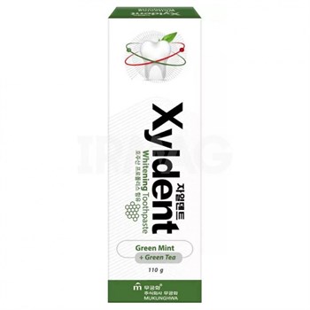 902991 MKH Xyldent Отбеливающая зубная паста гелевая зелёный чай и прополис 110г 902991 - фото 371