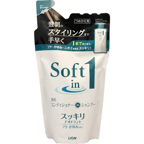 Lion Soft in 1 Шампунь-кондиционер 2 в 1 м/у 370мл 169659